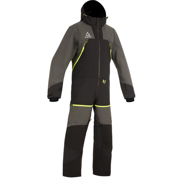 Bilde av Heldress AMOQ Eclipse V3 Monosuit snøscooter Mørkegrå/Svart/Hivis