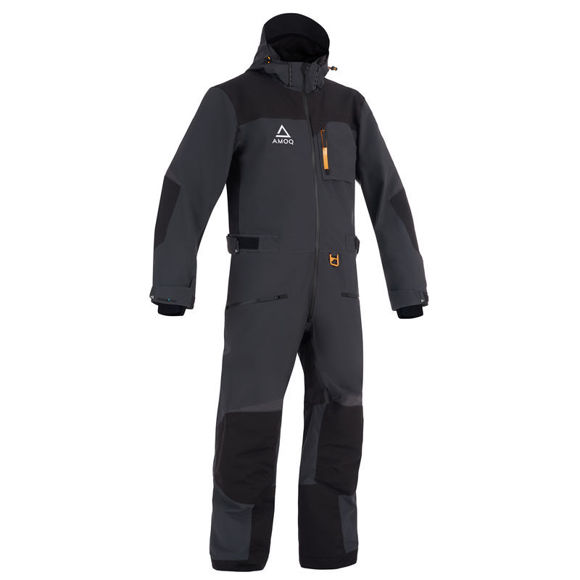 Bilde av Heldress AMOQ Rocket V3 Monosuit snøscooter Mørkegrå/Svart/Gul