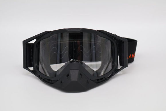 Bilde av AMOQ Junior Snow Goggles klar linse svart/orange clear