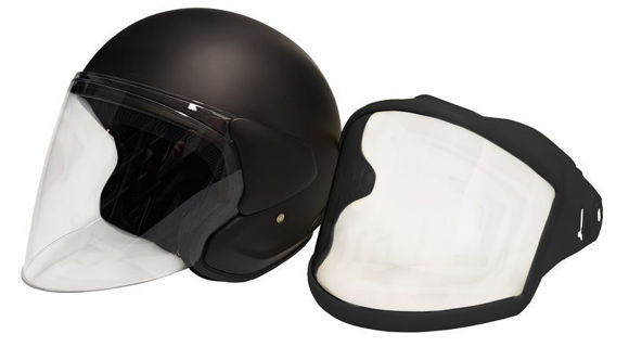 Bilde av Snowpeople Pro Jet/halv hjelm dobbeltvisir svart