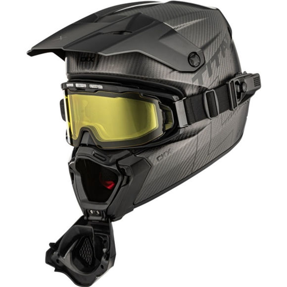 Bilde av CKX Hjelm Titan AMS Matt Carbon + Briller