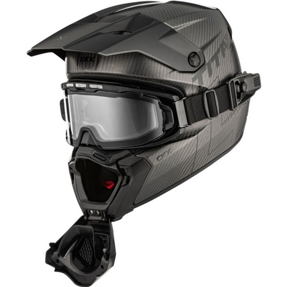 Bilde av CKX Hjelm Titan AMS Pro Matt Carbon + Elektrisk oppvarmede fotokromatiske briller