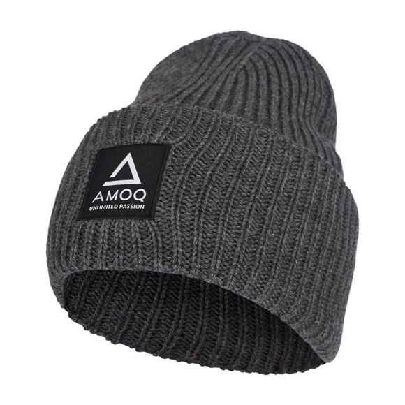 Bilde av AMOQ Astra Merinoull lue beanie Grå