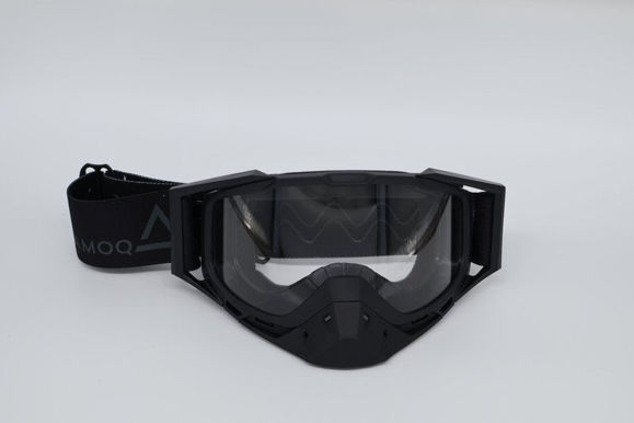 Bilde av AMOQ Junior Snow Goggles klar linse svart/grå