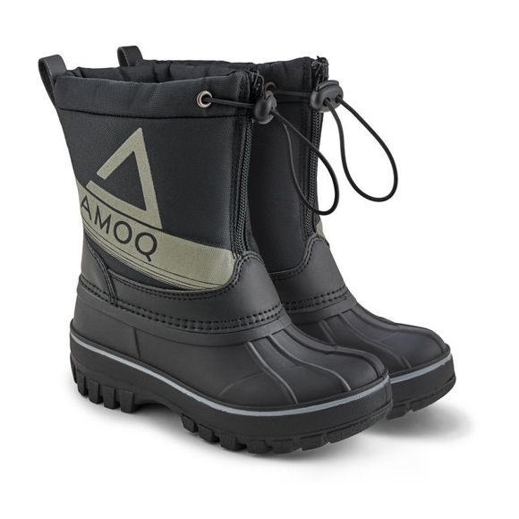 Bilde av AMOQ Snowtime JNR barn/junior Støvel Svart/Grå