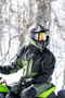 Bilde av Heldress AMOQ Dynamic foret Monosuit Insulated snøscooter Svart/Militærgrønn/Hivis