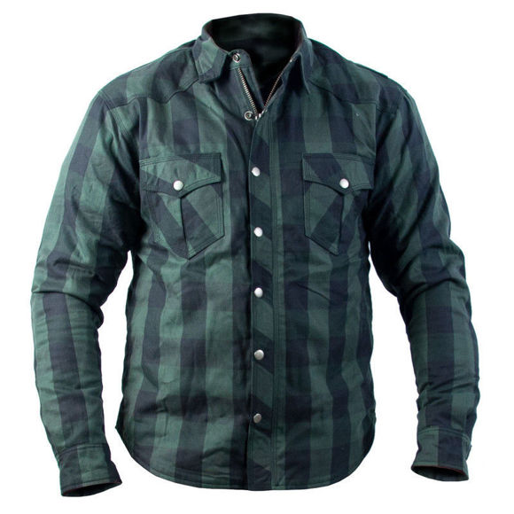 Bilde av TIMELESS HillBilly Kevlar MC skjorte, grønn/svart