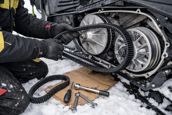 Bilde av Sjekk her for å finne riktig variatorreim til din snøscooter