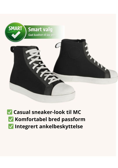 Bilde av Con Sneaker MC sko Lindstrands Grå/Hvit