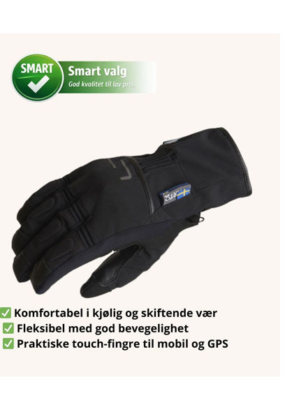 Bilde av Lillmon MC hansker Lindstrands Svart/grå