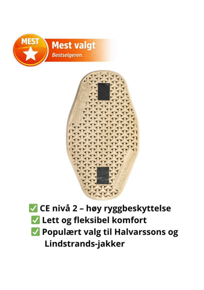 Bilde av Melbyn Ryggbeskyttelse for jakker med innvendig lomme Halvarssons Grå