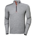 HELLY HANSEN TRØYE MERINO HALF-ZIP LIFA GRÅ