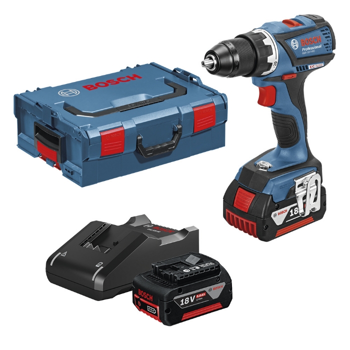 BOSCH DRILL GSR 18V-EC 2X5,0AH