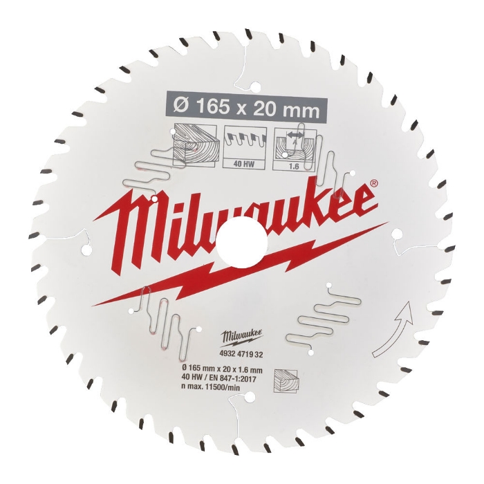 MILWAUKEE SIRKELSAGBLAD W165X20X1,6X40