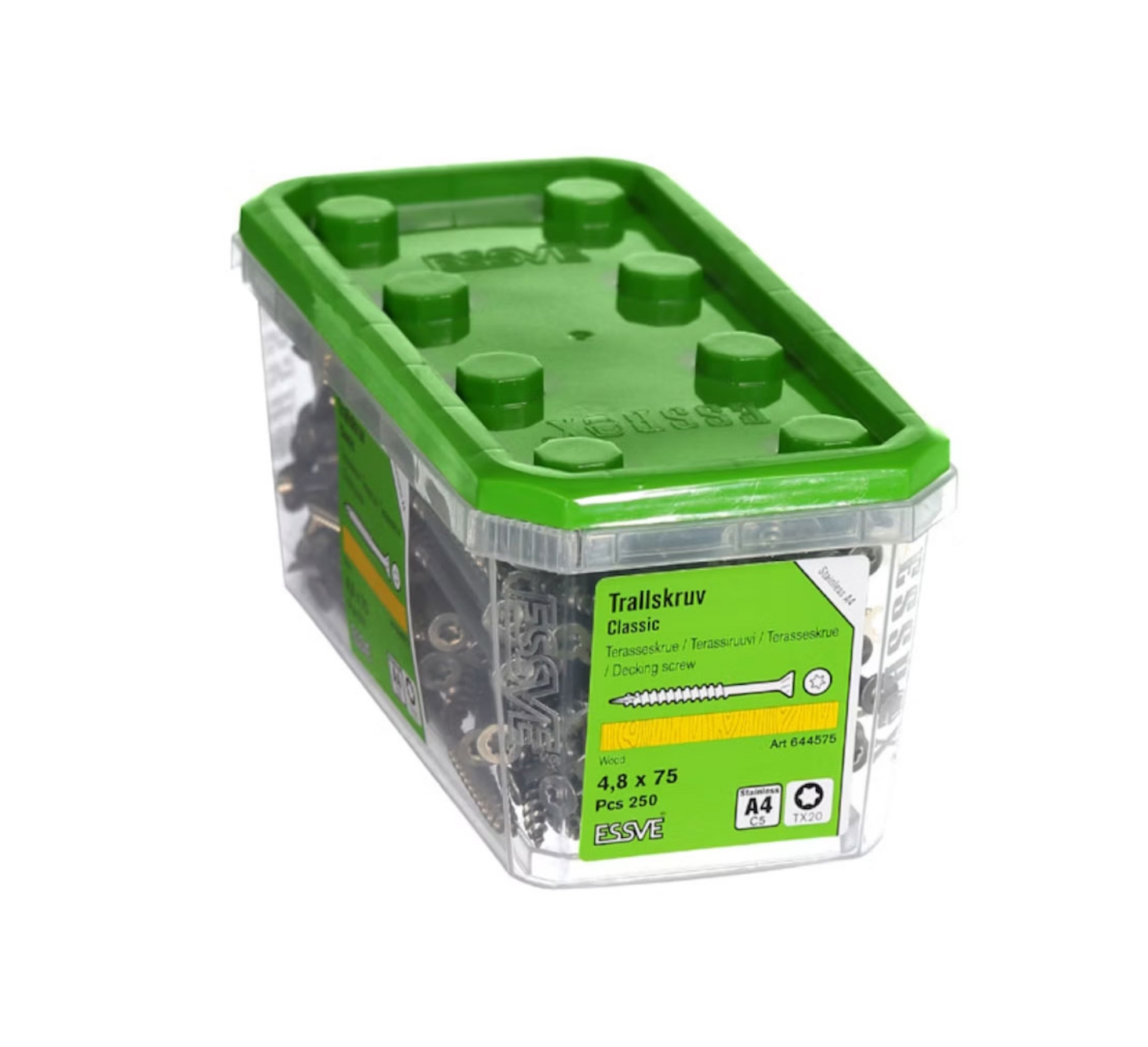 Essve Terrasseskrue Classic 4,8x75 Syrefast A4-250