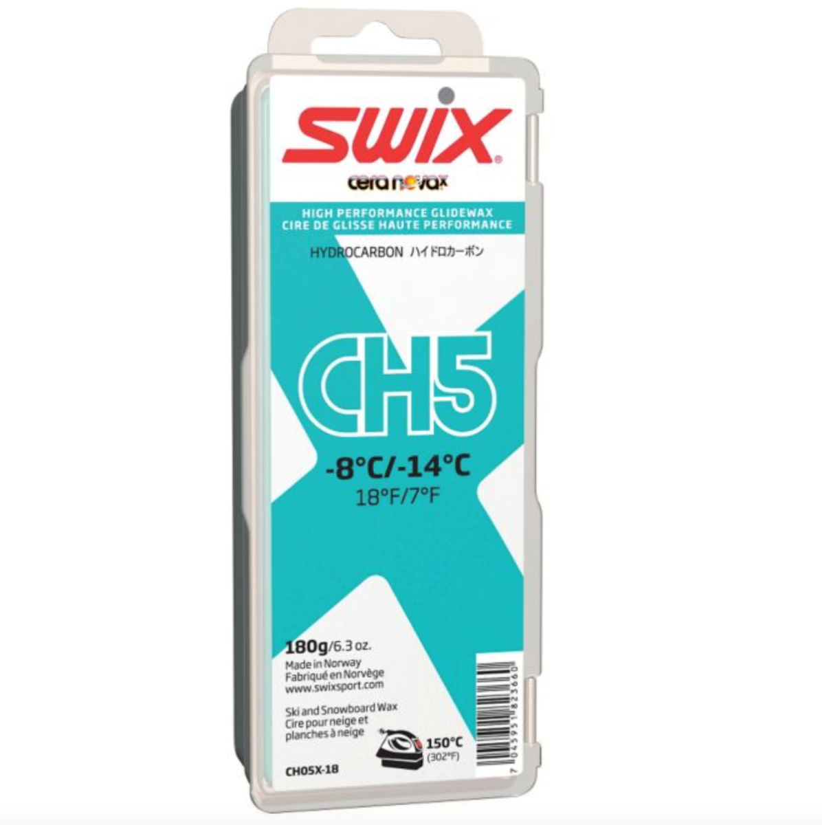 Bilde av Swix  CH5X Turquoise, -8 °C/-14°C, 180g