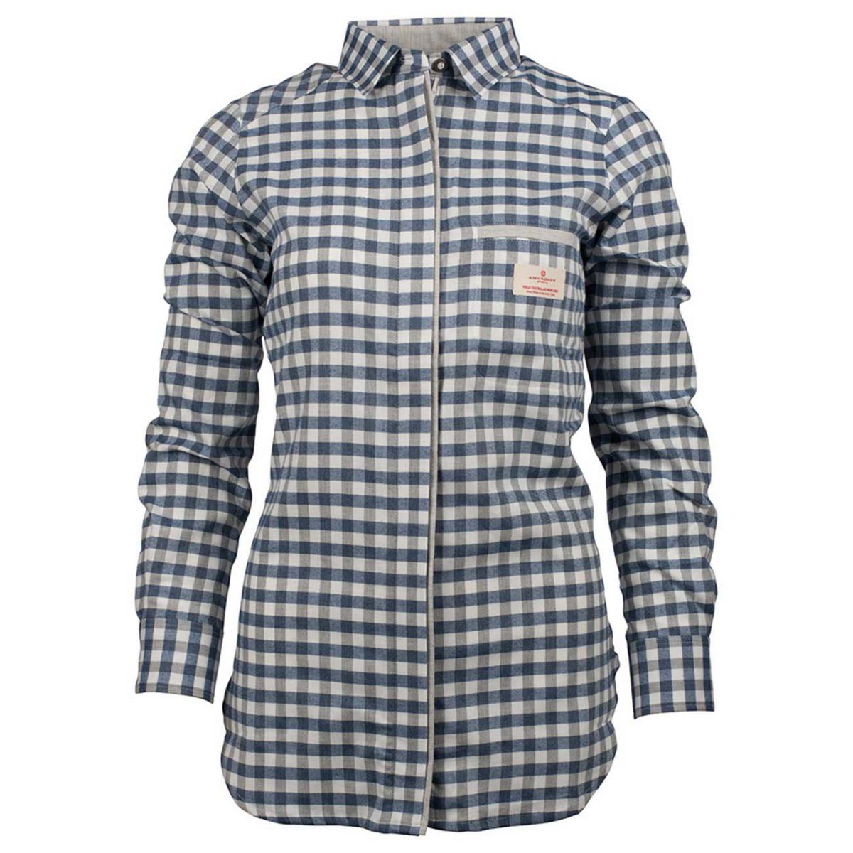 Bilde av Amundsen Vagabond Shirt Womens WSH52.1.540, Small Checkered Blue