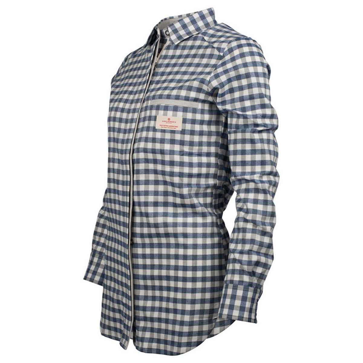 Bilde av Amundsen Vagabond Shirt Womens WSH52.1.540, Small Checkered Blue