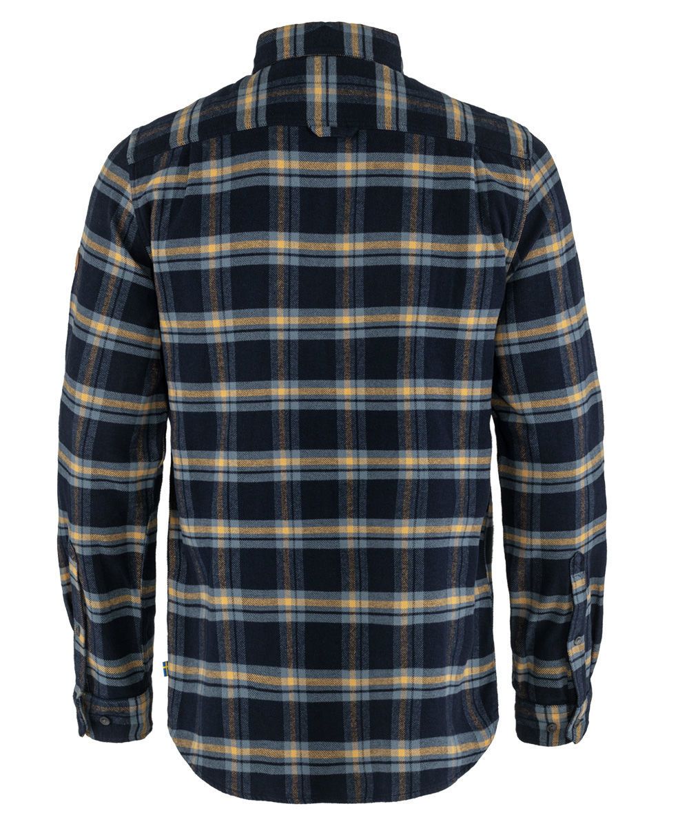 Bilde av Fjällräven  ÖVik Heavy Flannel Shirt M 555-232 Dark Navy-Buckwheat