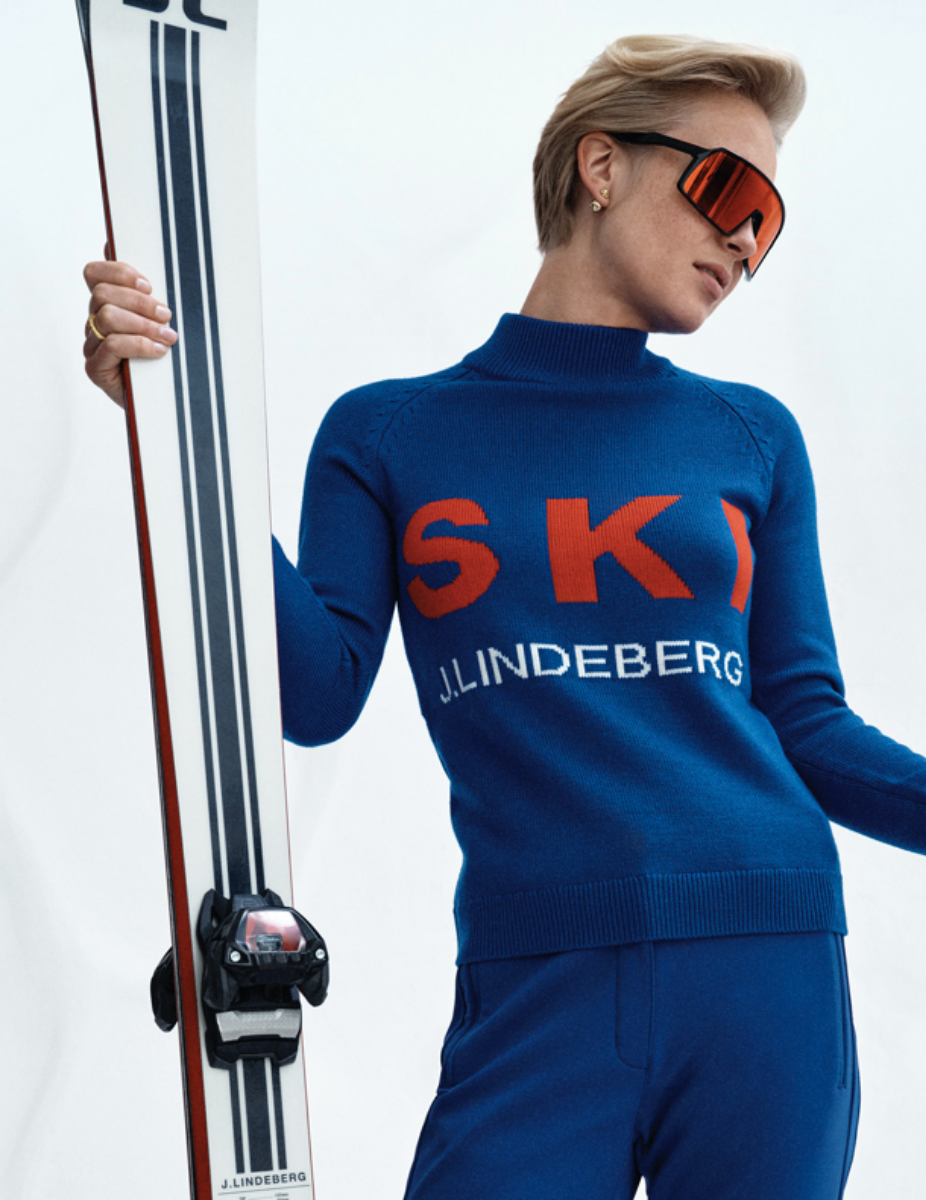 Bilde av J.Lindeberg Ada knitted ski sweather SWKW04462 O286 spectrum blue