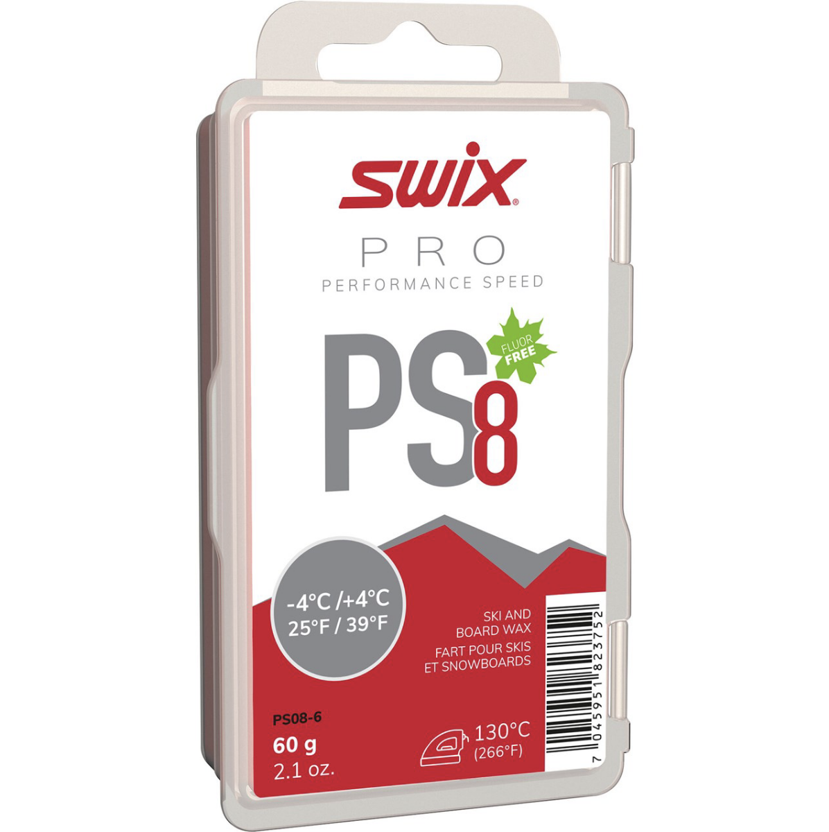 Bilde av Swix  PS8 Red, -4°C/+4°C, 60g