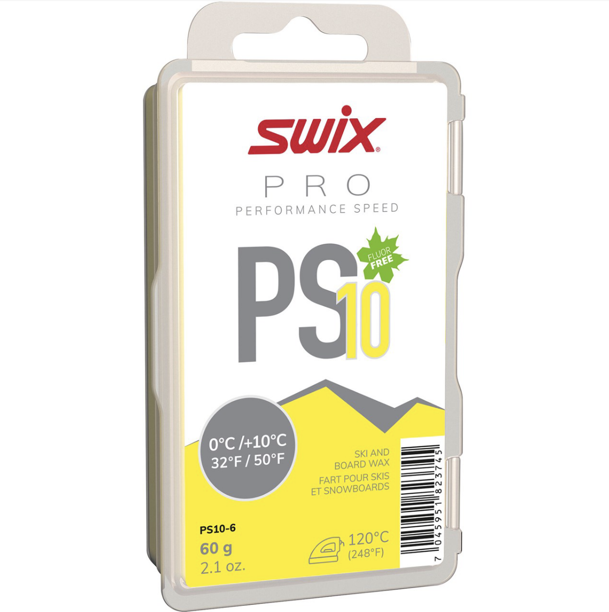 Bilde av Swix  PS10 Yellow, 0°C/+10°C, 60g
