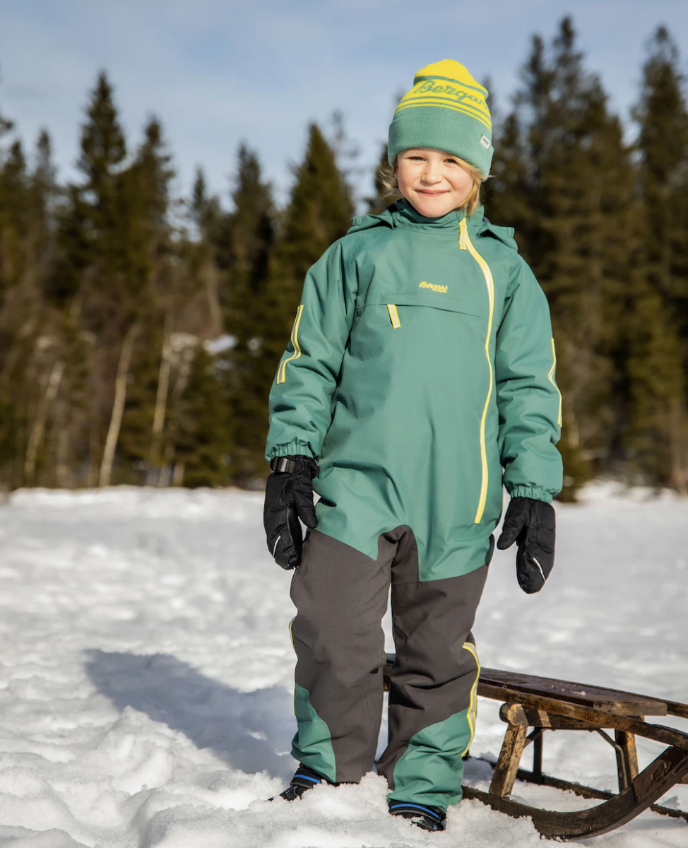 Bilde av Bergans  Lilletind Insulated Kids Coverall 13746 Forest Frost/Solid Charcoal