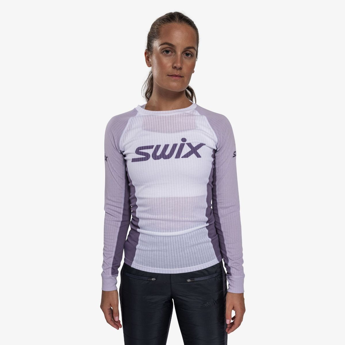 Bilde av Swix  Racex Classic Long Sleeve W Bright White/ Dusty Purple