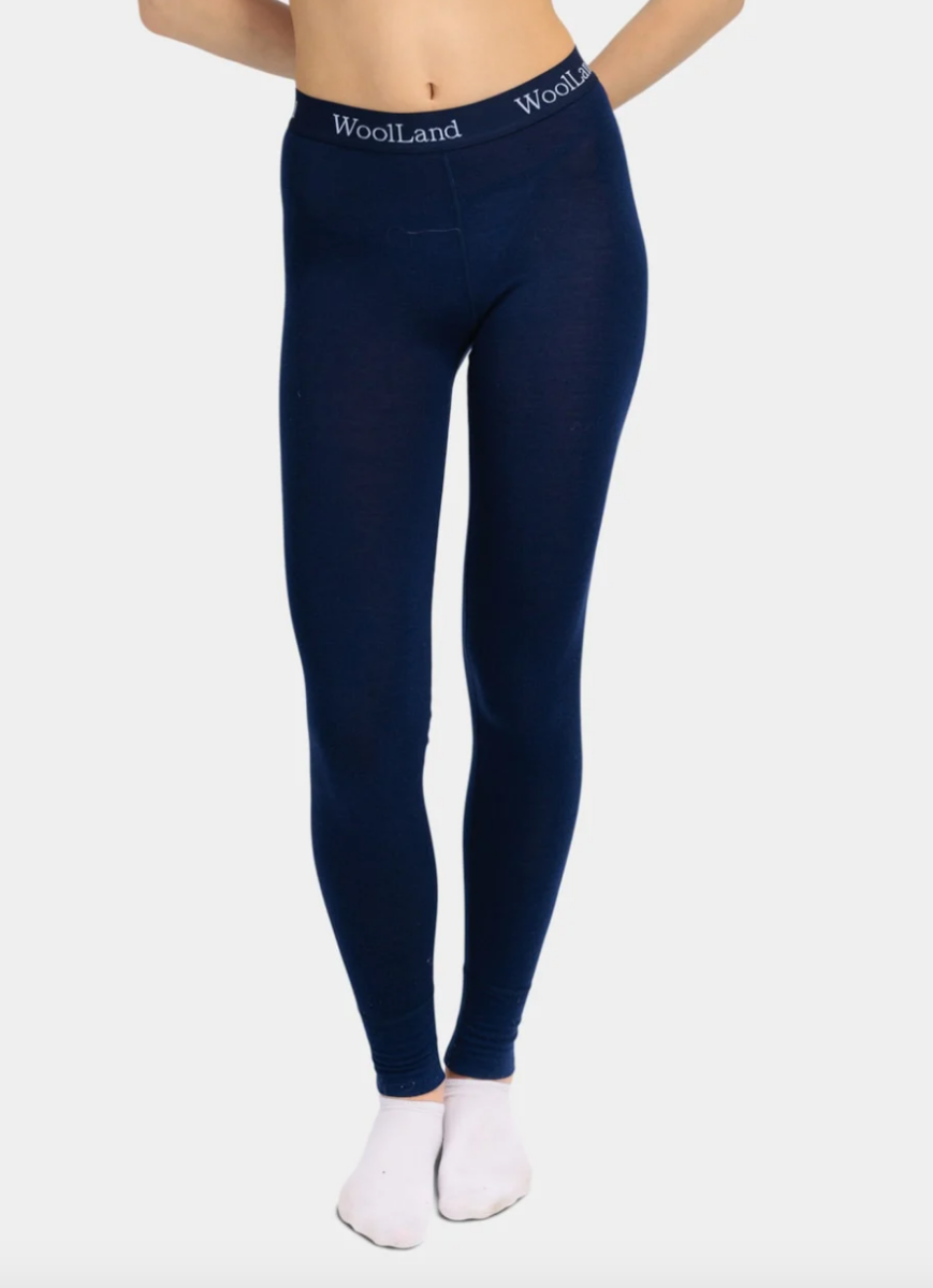 Bilde av WoolLand  Rena Baselayer tights B00 Blue Ink