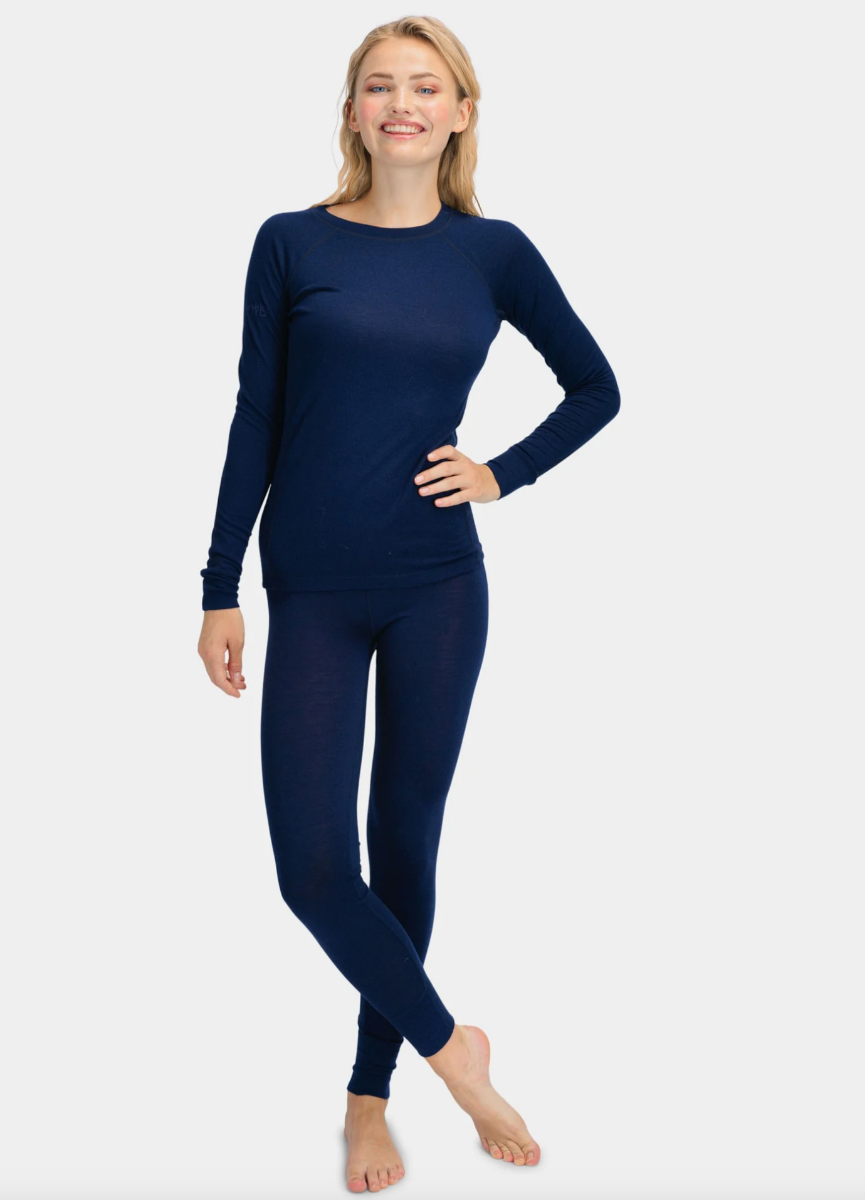 Bilde av WoolLand  Rena Baselayer tights B00 Blue Ink