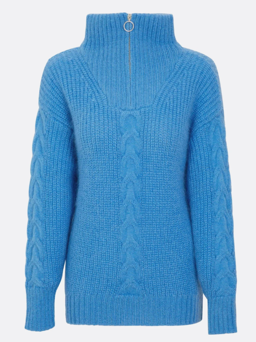 Bilde av WoolLand  Olden knitted sweater Woman B35 Blue Wave