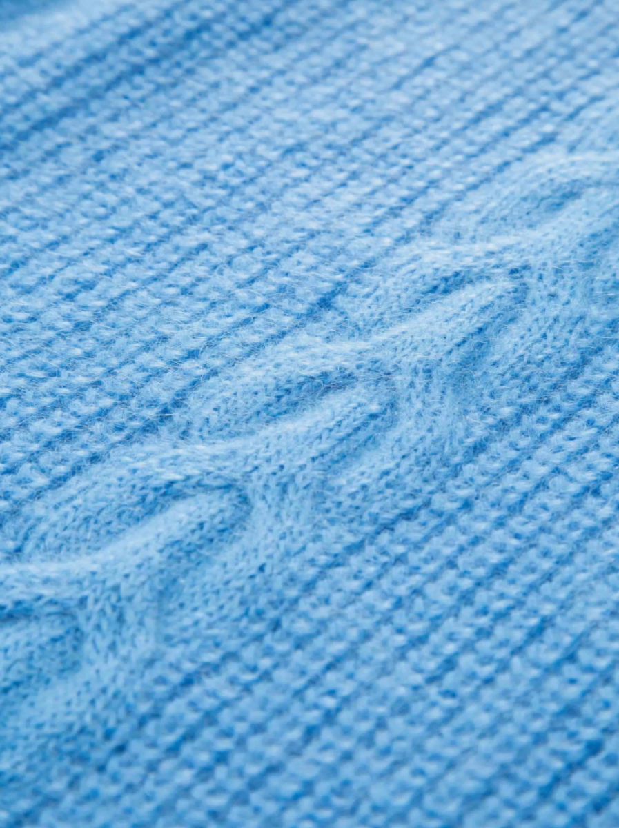 Bilde av WoolLand  Olden knitted sweater Woman B35 Blue Wave