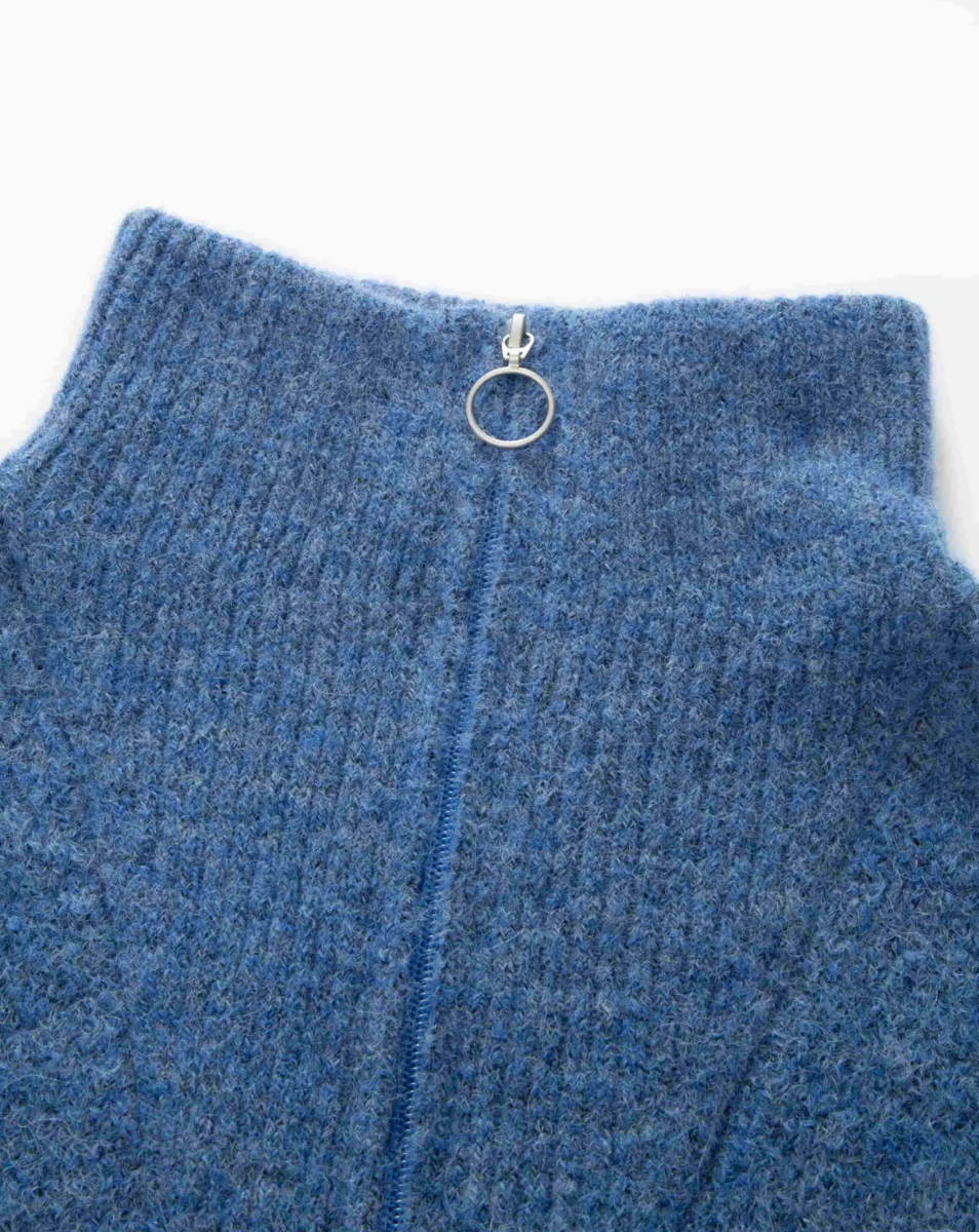 Bilde av WoolLand  Loen Knitted Sweater Woman B35 Blue Wave