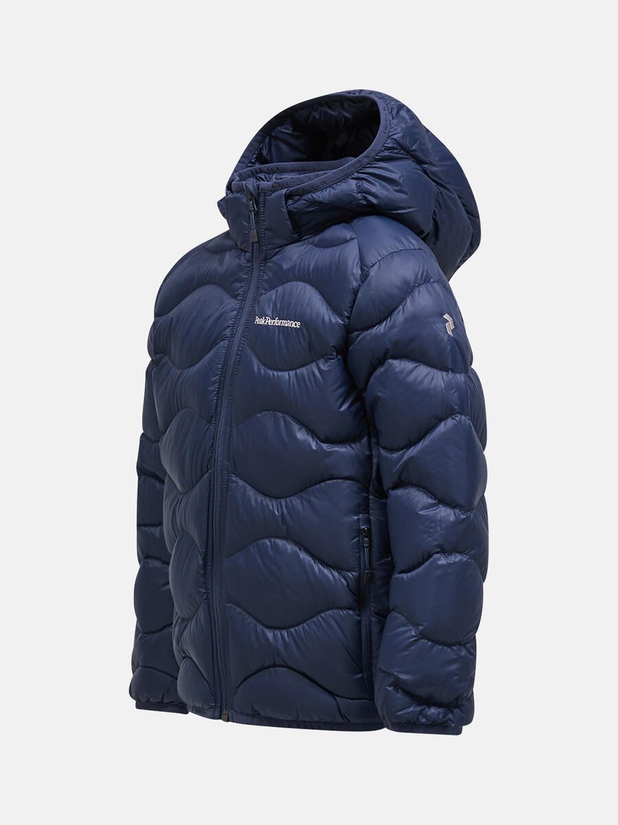 Bilde av Peak Performance Jr Helium Down Hood Jacket blue shadow