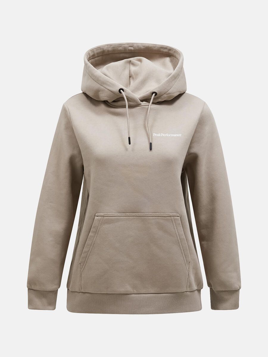 Bilde av Peak Performance  W Original Graphic Hood Avid Beige