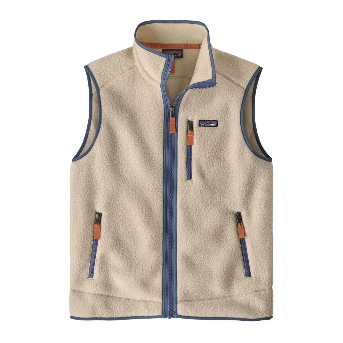 Bilde av Patagonia  M´S Retro Pile Vest, Dark Natural w/ Utility Blue