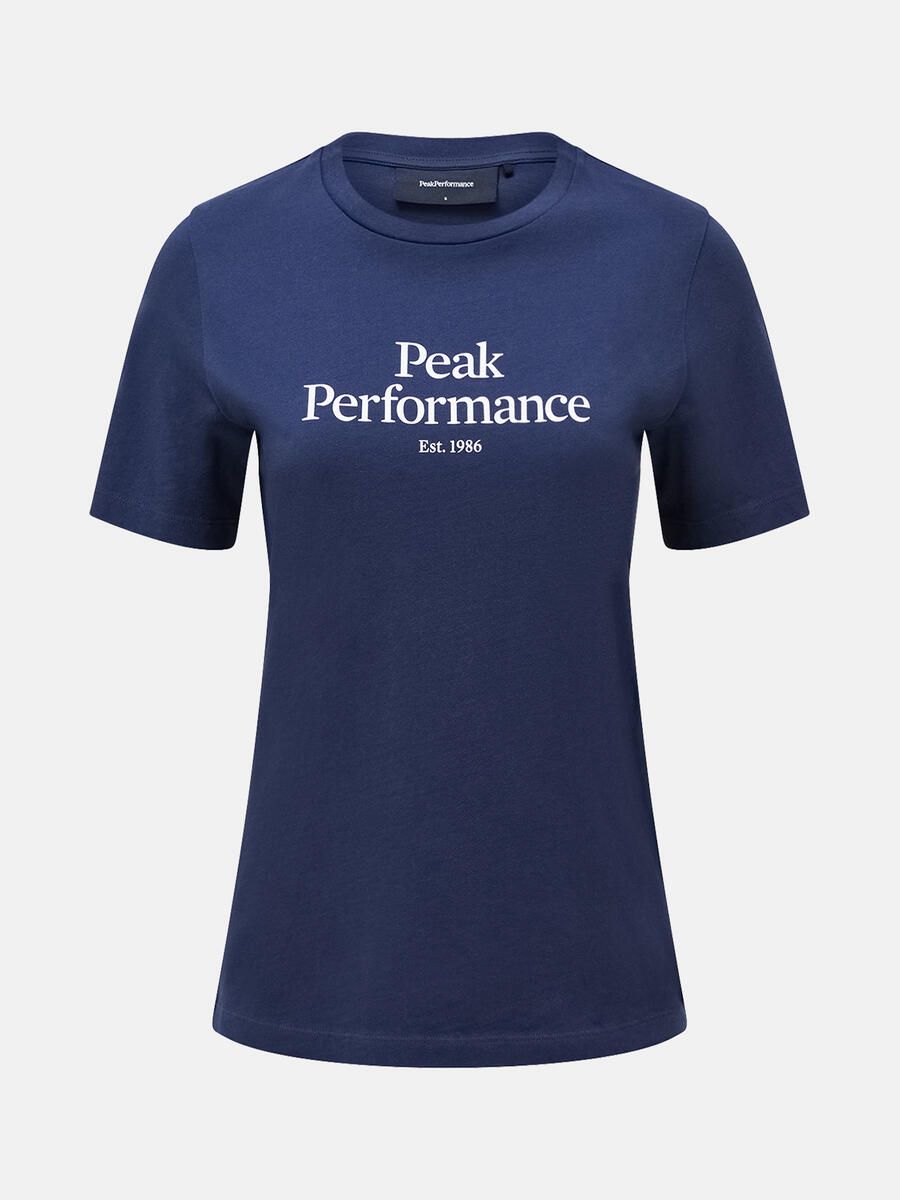 Bilde av Peak Performance  W Original Tee Blue Shadow/Offwhite