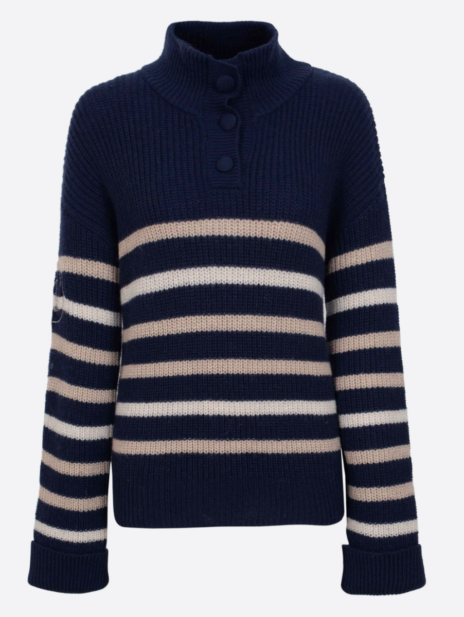 Bilde av WoolLand  Lomseggen knitted sweater Woman, Blue Ink