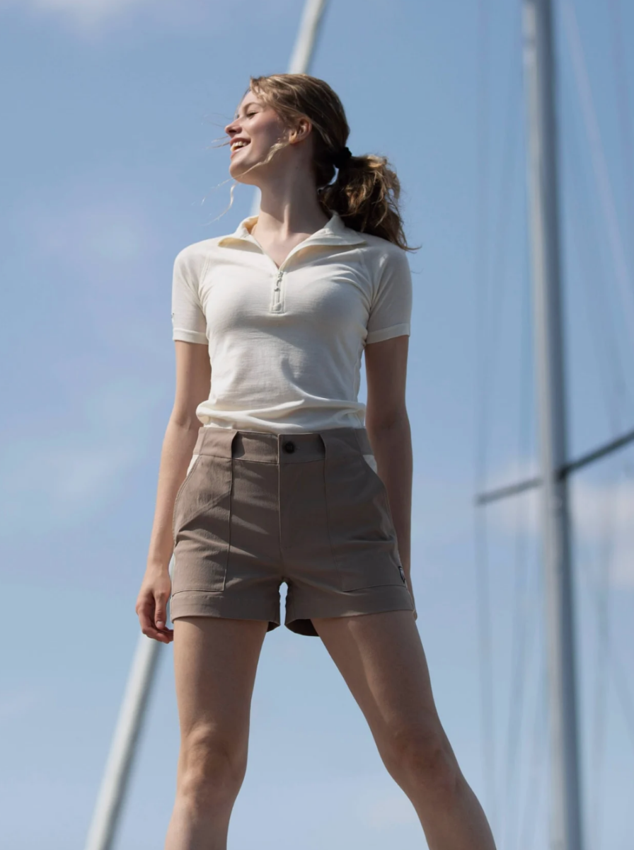 Bilde av WoolLand  Romsdalseggen Shorts Woman, Driftwood