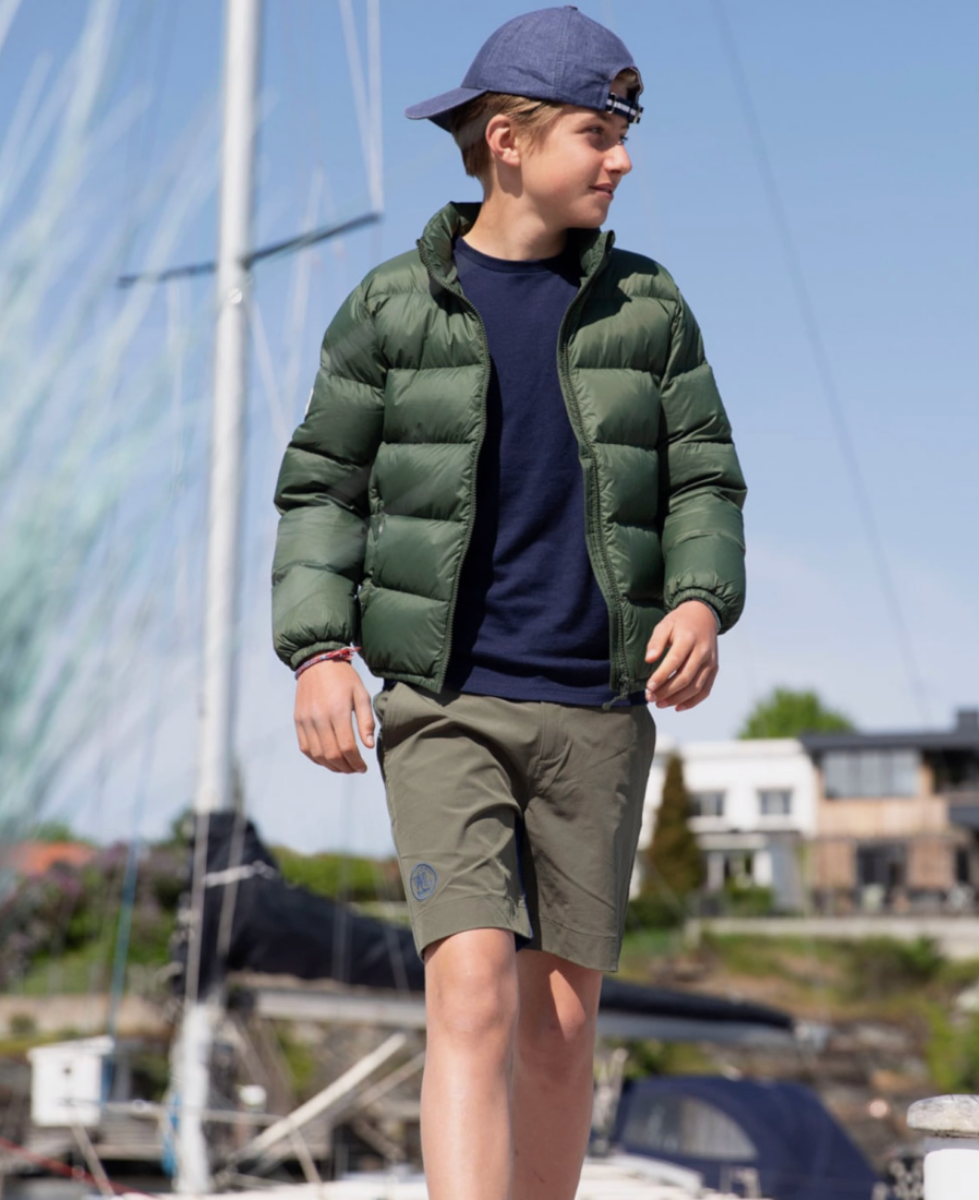 Bilde av WoolLand Porsgrunn Down Jacket Kids thyme green