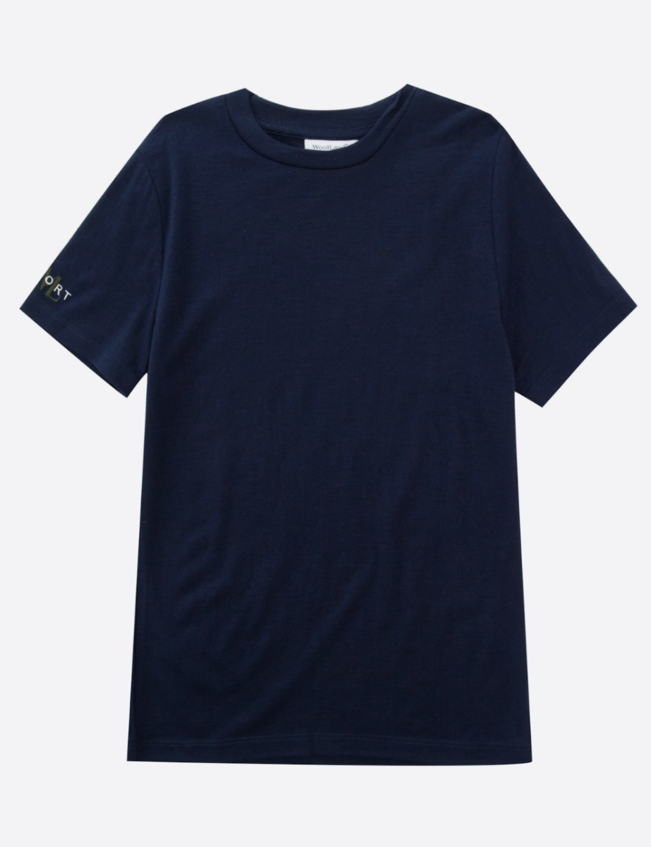 Bilde av WoolLand Skorve t -shirt Kids blue ink