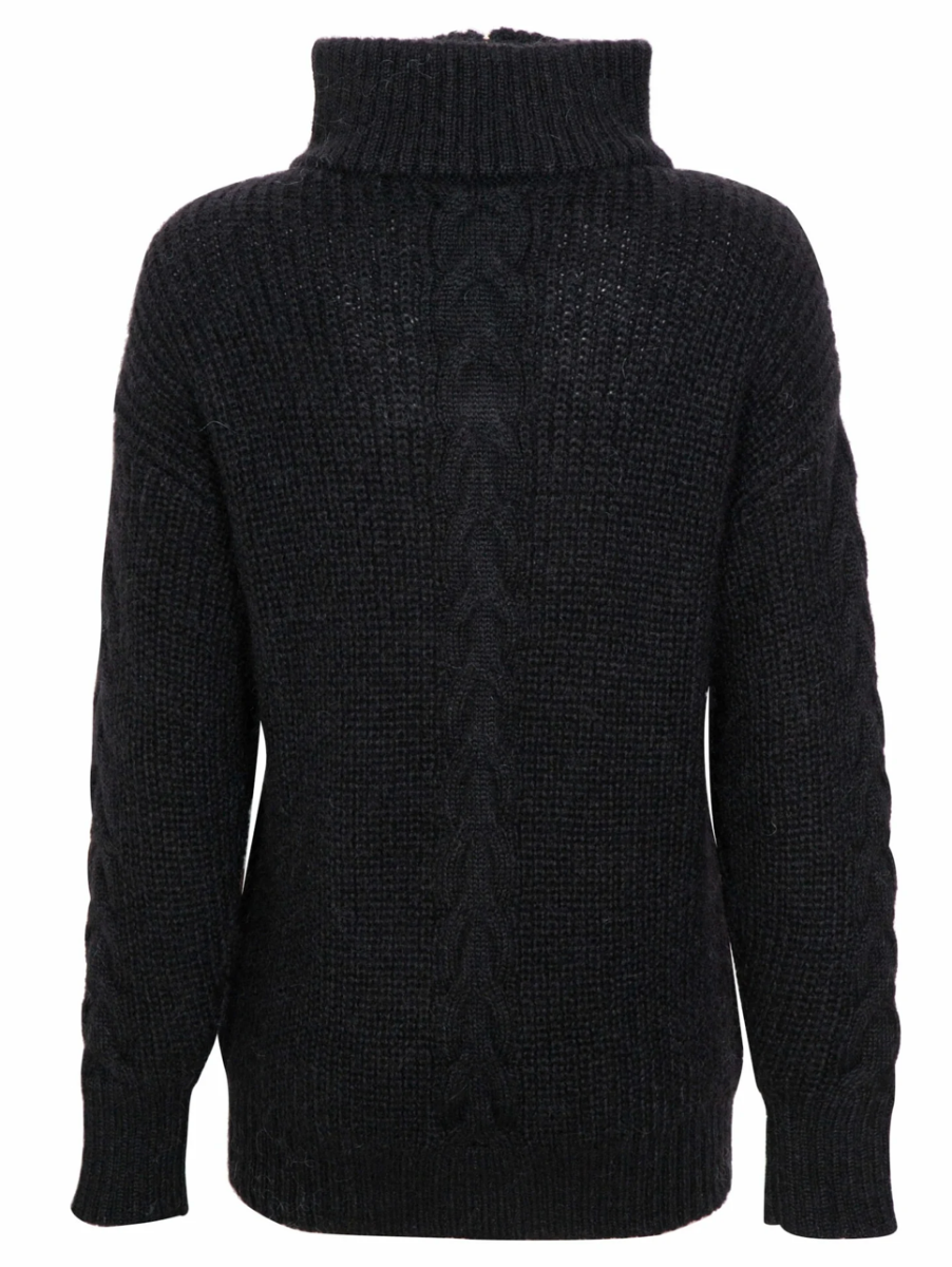 Bilde av WoolLand  Olden knitted sweater Woman Black