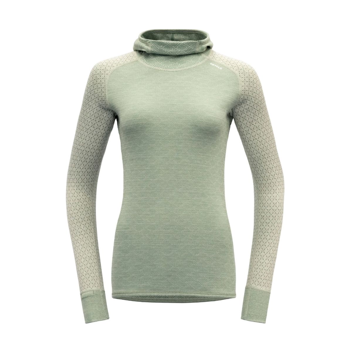 Bilde av Devold  KVITEGGA MERINO 230 HOODIE WMN 010A Raw White