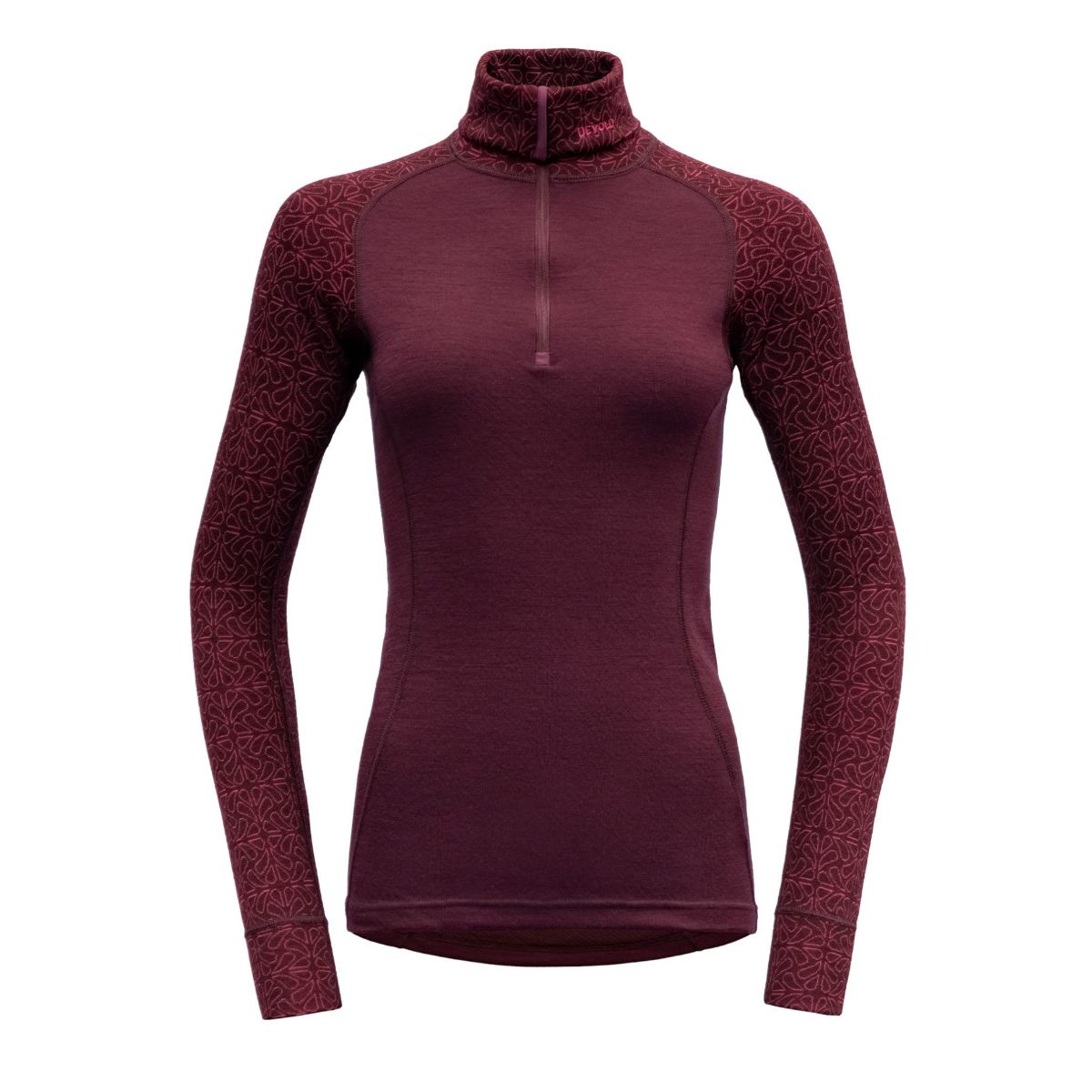 Bilde av Devold  DUO ACTIVE MERINO 205 Z.NECK WMN 744A Port