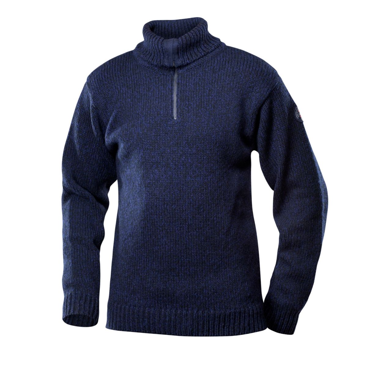 Bilde av Devold  Nansen Wool Zip Neck 280A Dark Blue Melange