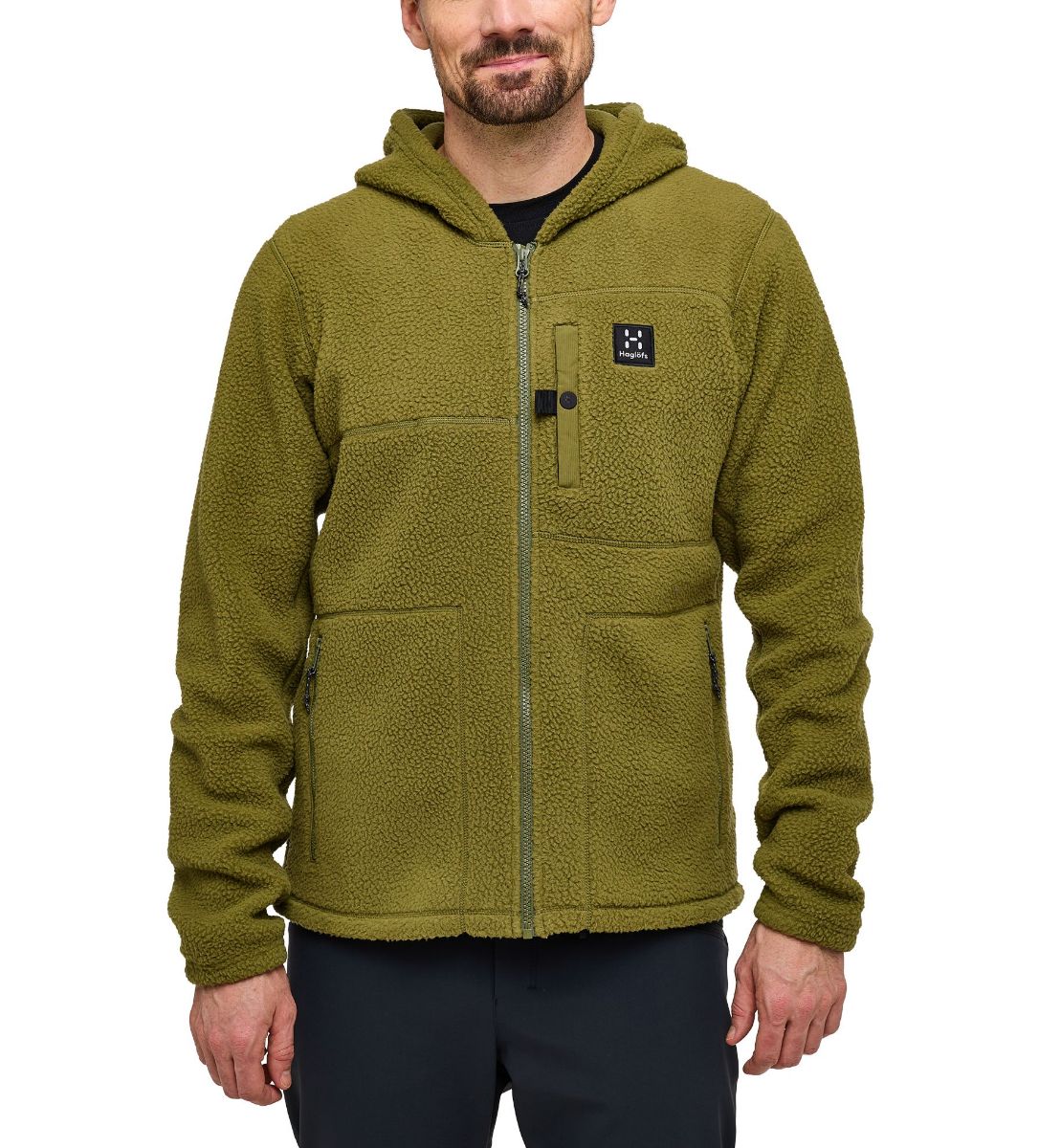 Bilde av Haglöfs  Malung Pile Hood Men 4VY Olive Green