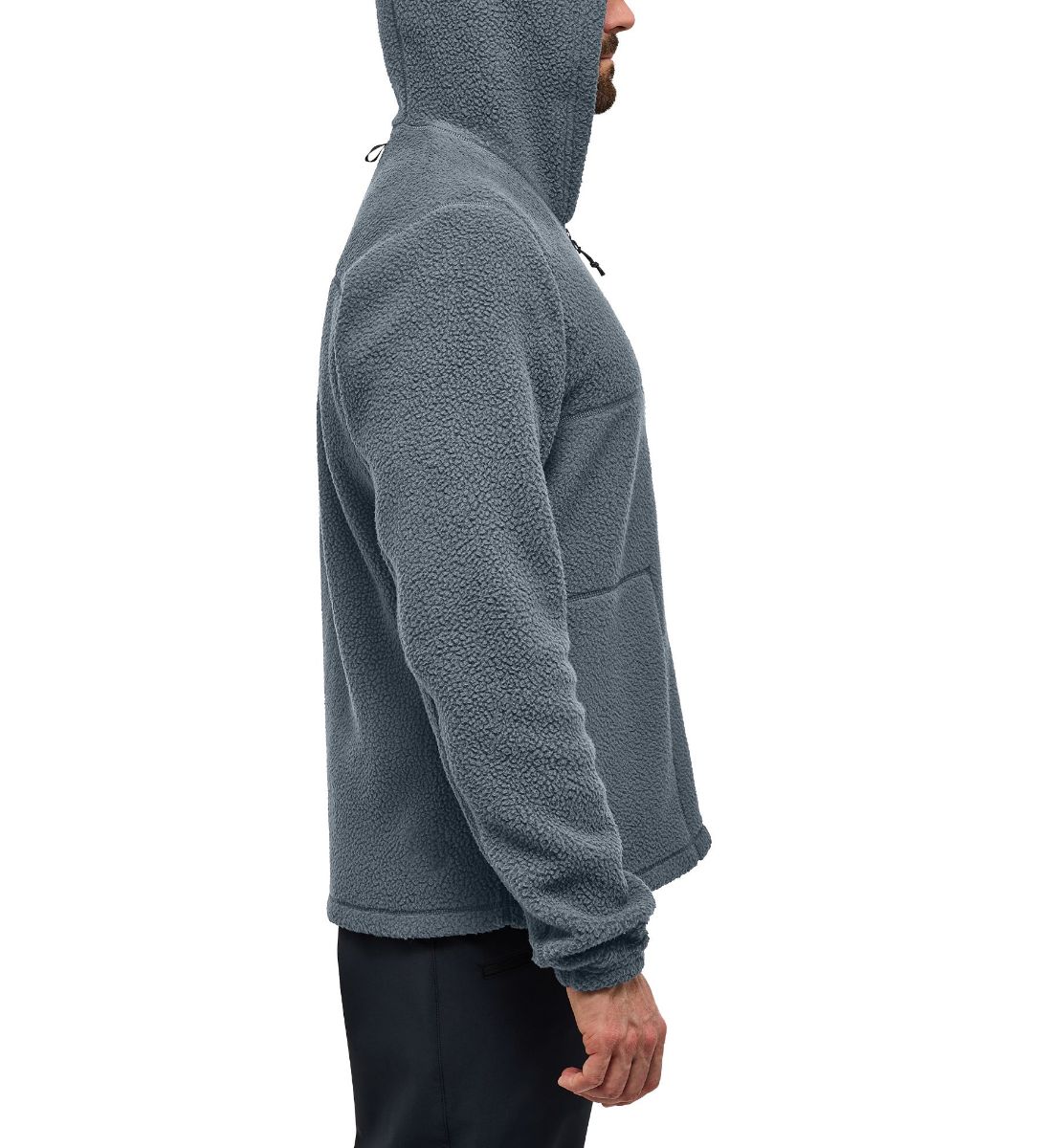 Bilde av Haglöfs  Malung Pile Hood Men 216 Steel Blue