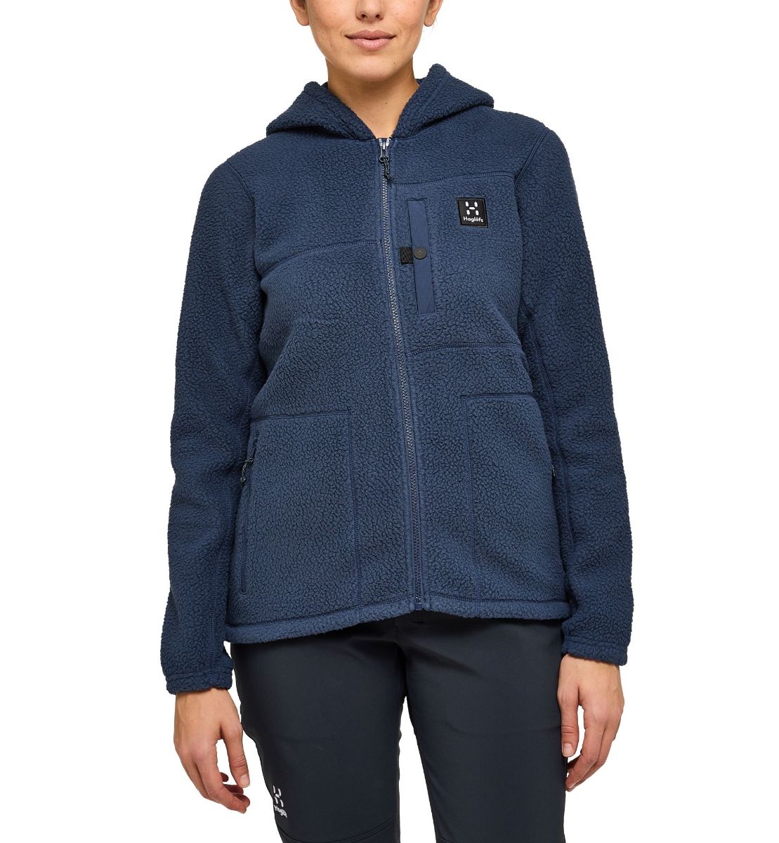 Bilde av Haglöfs  Malung Pile Hood Women 3N5 Tarn Blue