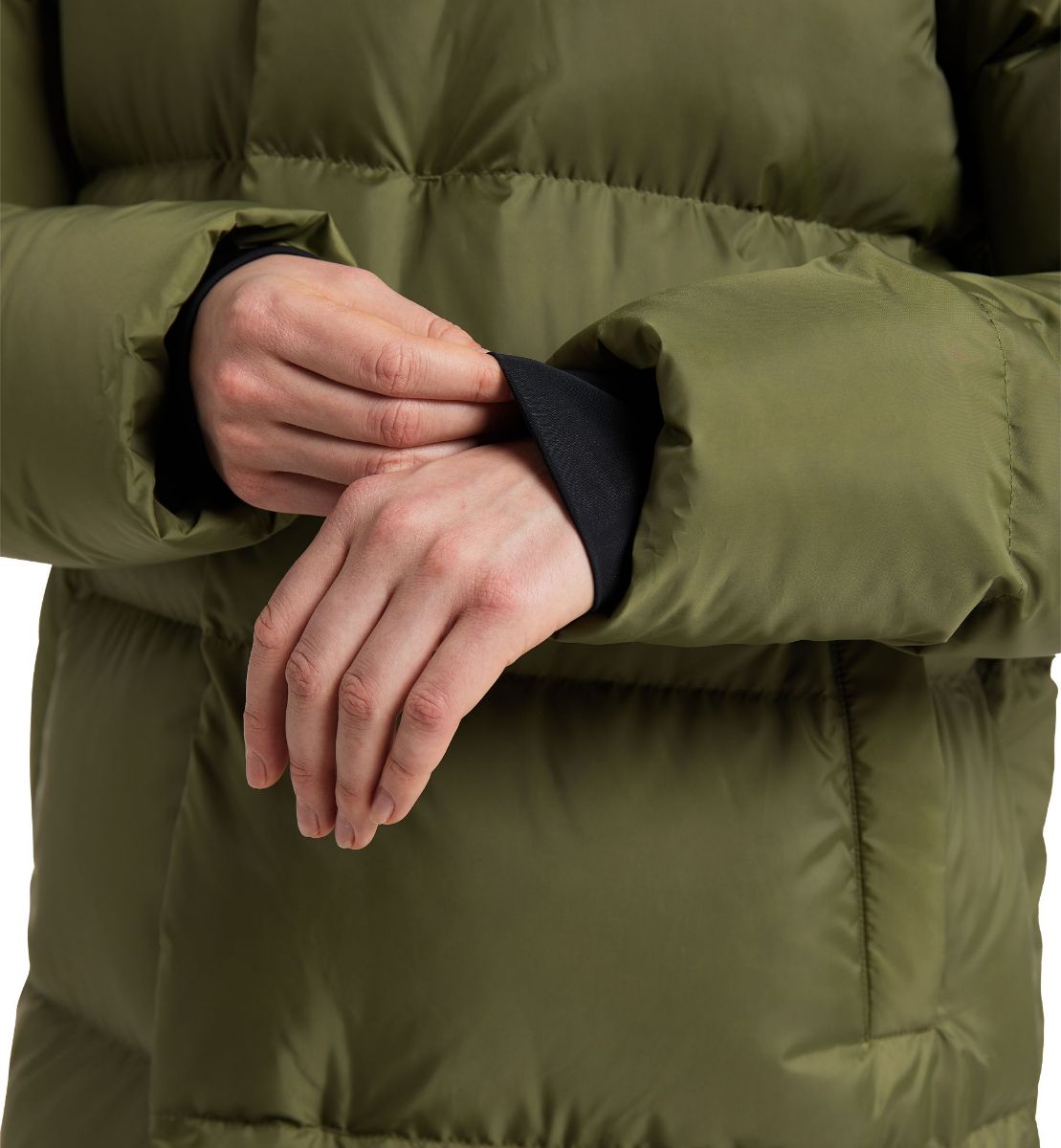 Bilde av Haglöfs  Long Down Parka Women 4VY Olive Green