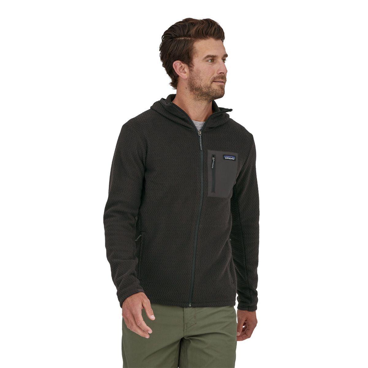 Bilde av Patagonia  M´S R1 Air Full-Zip Hoody BLK Black